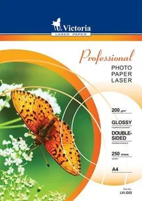 Fotopapier "Professional", für Laserdrucker, glänzend, A4, 200g, doppelseitig, 250 Blatt